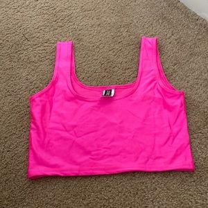 Pink crop top